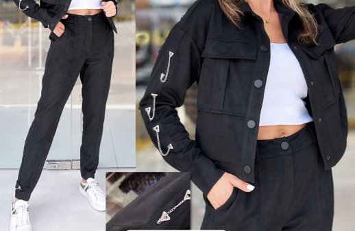 ULTRA SUEDE SLIM LEG PANTS