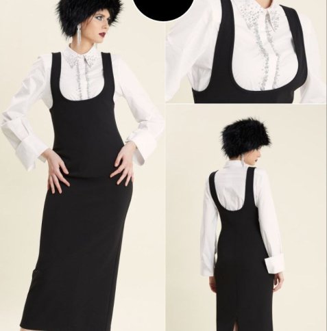 TANK STYLE MIDI DRESS WITH BLOUSE