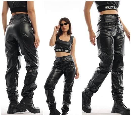 CARGO STYLE TOP WITH BELT AND MATCHING FLARED PANTS