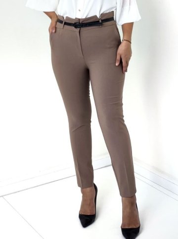 CUTOUT WAIST SLIM FIT PANT