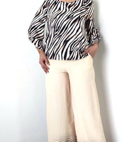 ZEBRA PRINT TOP WITH MATCHING PANTS