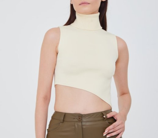 SLEEVLESS ASYMMETRICAL TOP