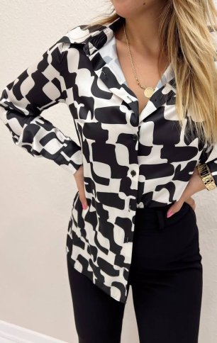 GEOMETRIC PRINT SHIRT